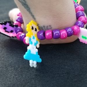 Alice in Wonderland bracelet with Mini Perlers